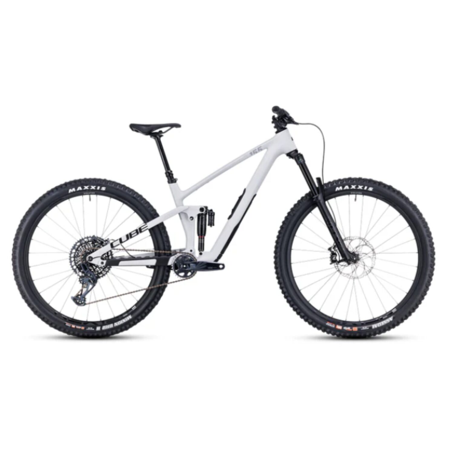 Bicicleta CUBE STEREO ONE55 – Blanco/Gris